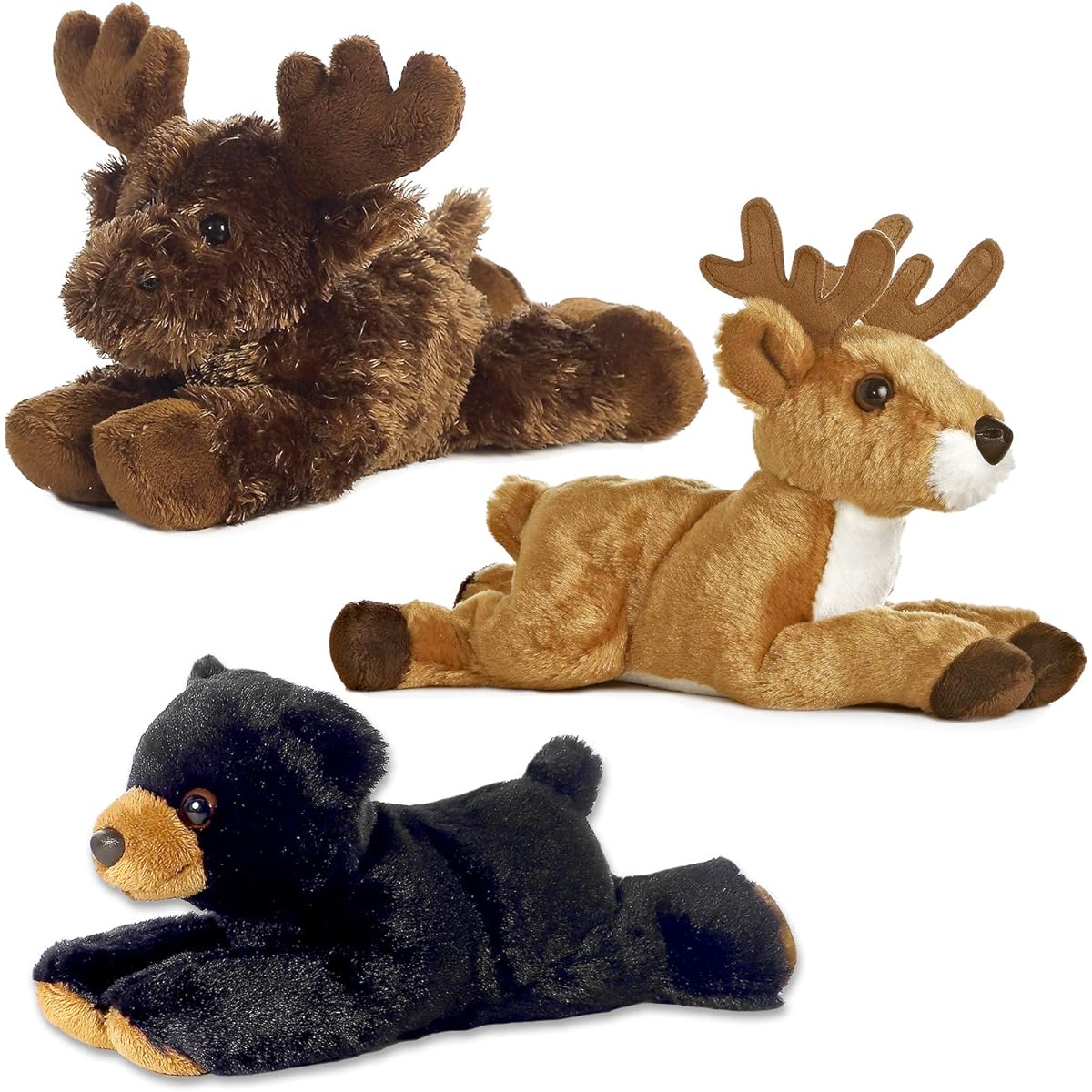 Aurora Bundle Deer Maxa Moose and Black Bear Forest Mini Flopsy