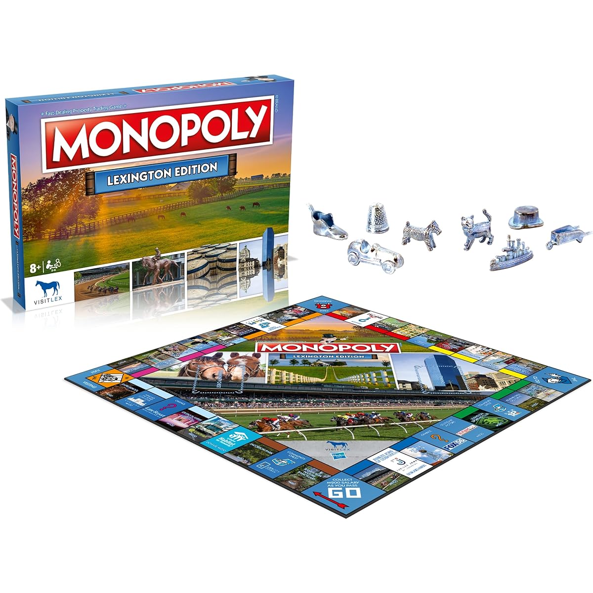 MONOPOLY Board Game - Lexington Edition: Family Board Game for 2-6 Players for Kids and Adults Board Game for Kids Ages 8 and Up For Kids and Adults Perfect for Game Night
