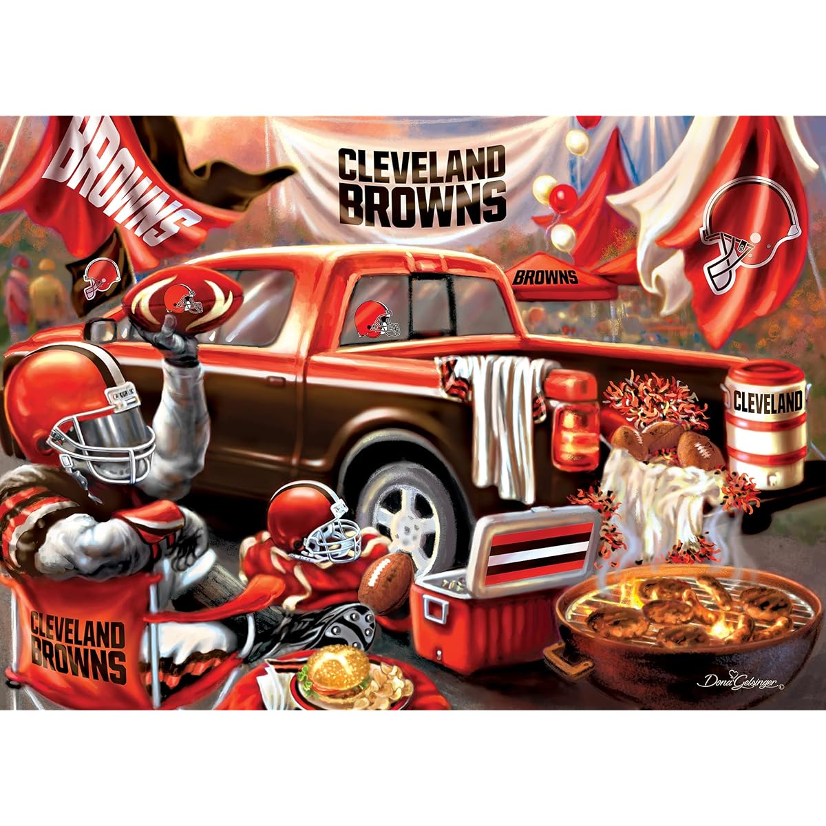 MasterPieces NFL Game Day Puzzle Collection Cleveland Browns 1000 Piece Game Day Jigsaw Puzzle