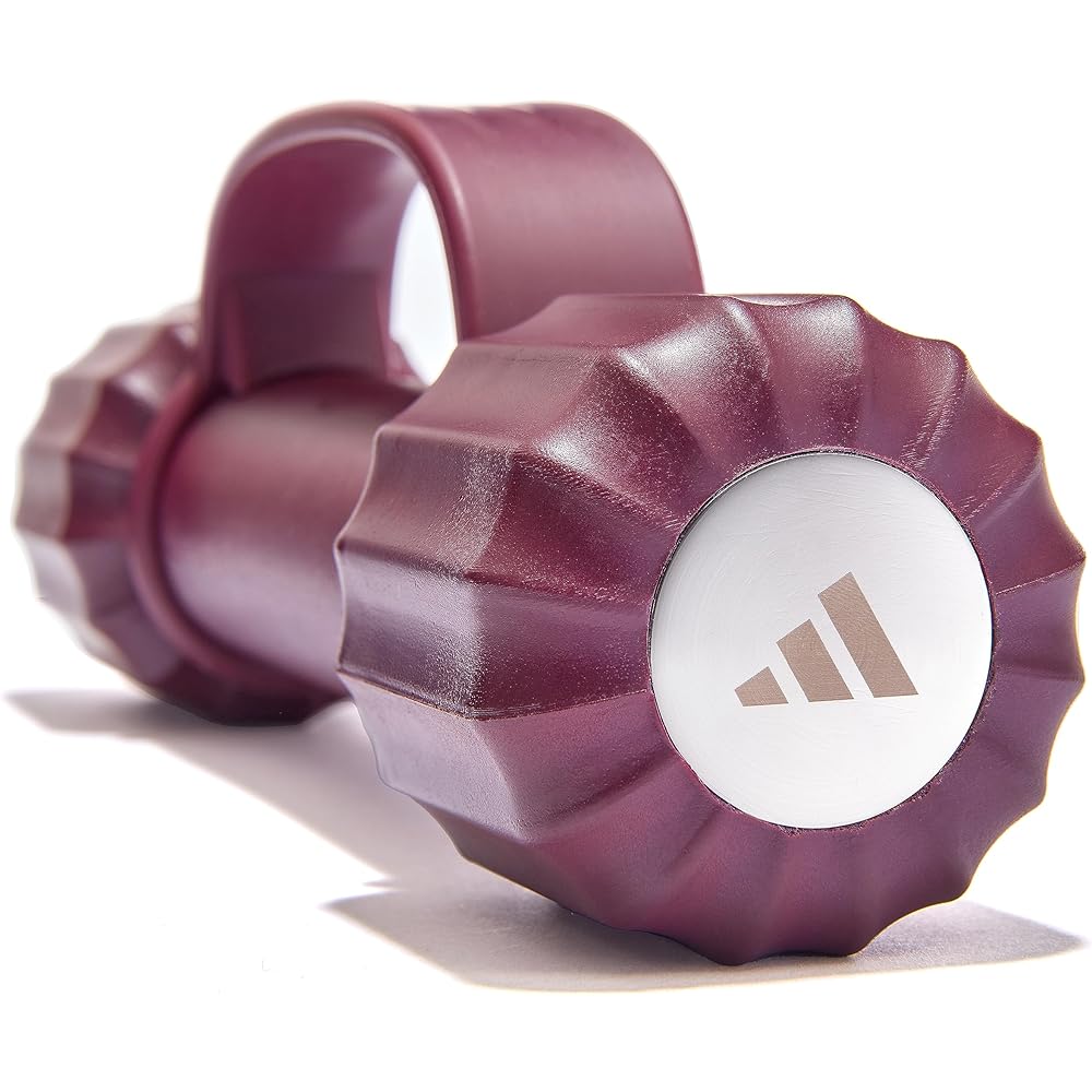 adidas Soft Grip Dumbbells 1kg (Pair) Victory Crimson Color Silicone Rubber Handle ADWT-11300