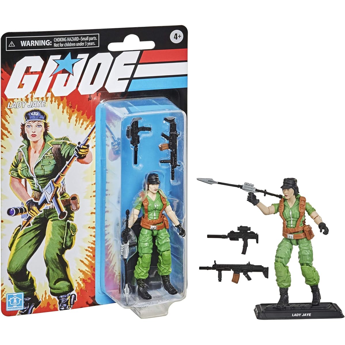 Hasbro Lady Jaye Figure 12cm G.I.Joe Retro Series F10045x0