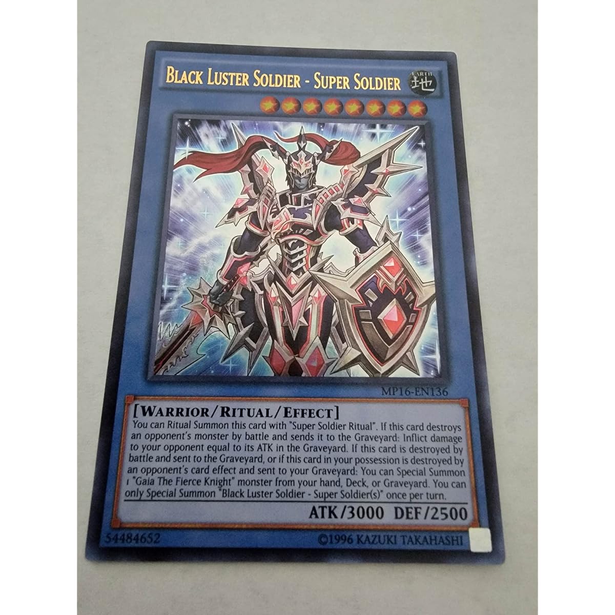 Black Luster Soldier - Super Soldier - MP16-EN136-2016 Megatins Mega Pack - Ultra Rare - Unlimited Edition