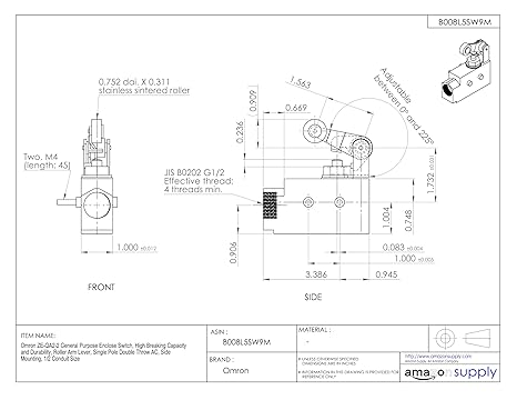 OMRON Enclosed Switch General Purpose ZE-Q22-2