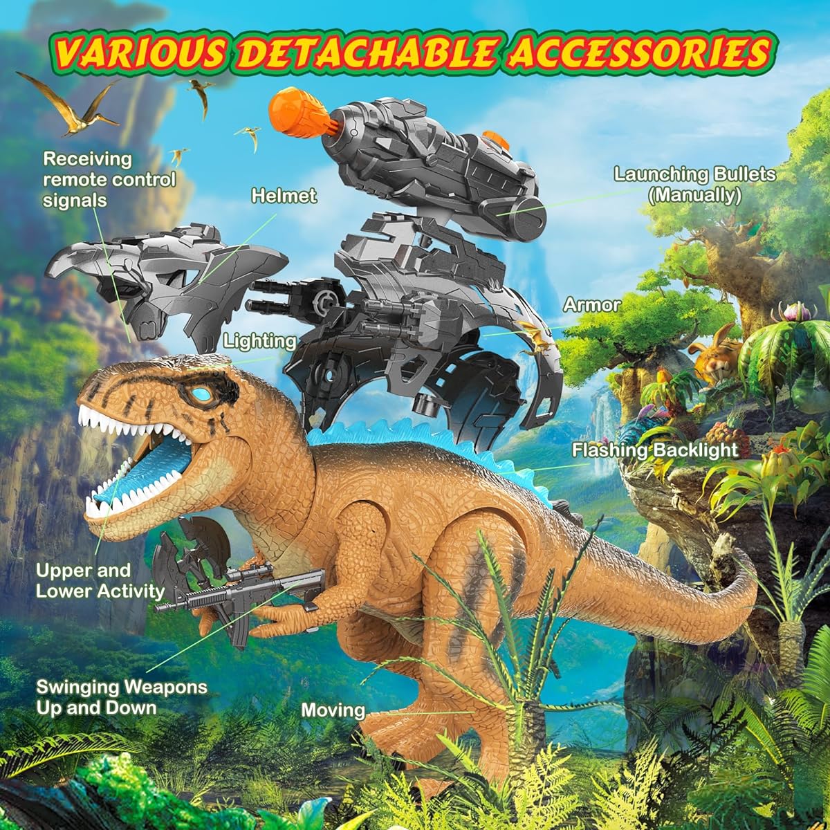 Children's dinosaur (orange brown)