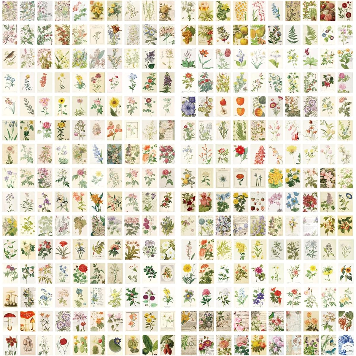 Vintage Scrapbook Scrapbook Paper for Art Journaling 400 Sheets Junk Journal Paper Set Scrapbook Paper Journal Making DIY Craft Art Diary Planner (Nature)
