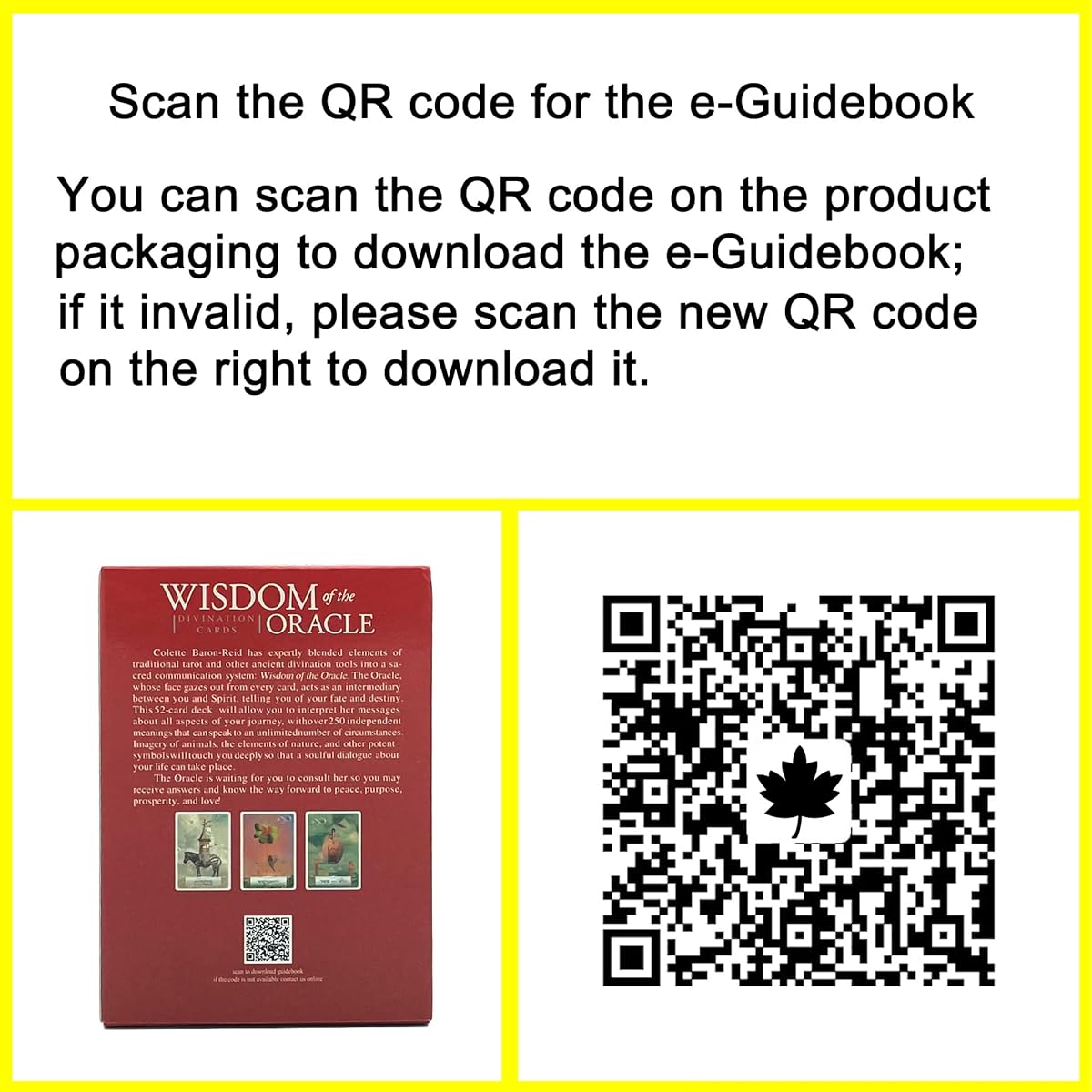 HOHAJIU Oracle Cards 52 Wisdom Pocket Version with E-Guidebook - Tarot Cards for Beginners - Oracle Deck Oracle Deck with Meanings