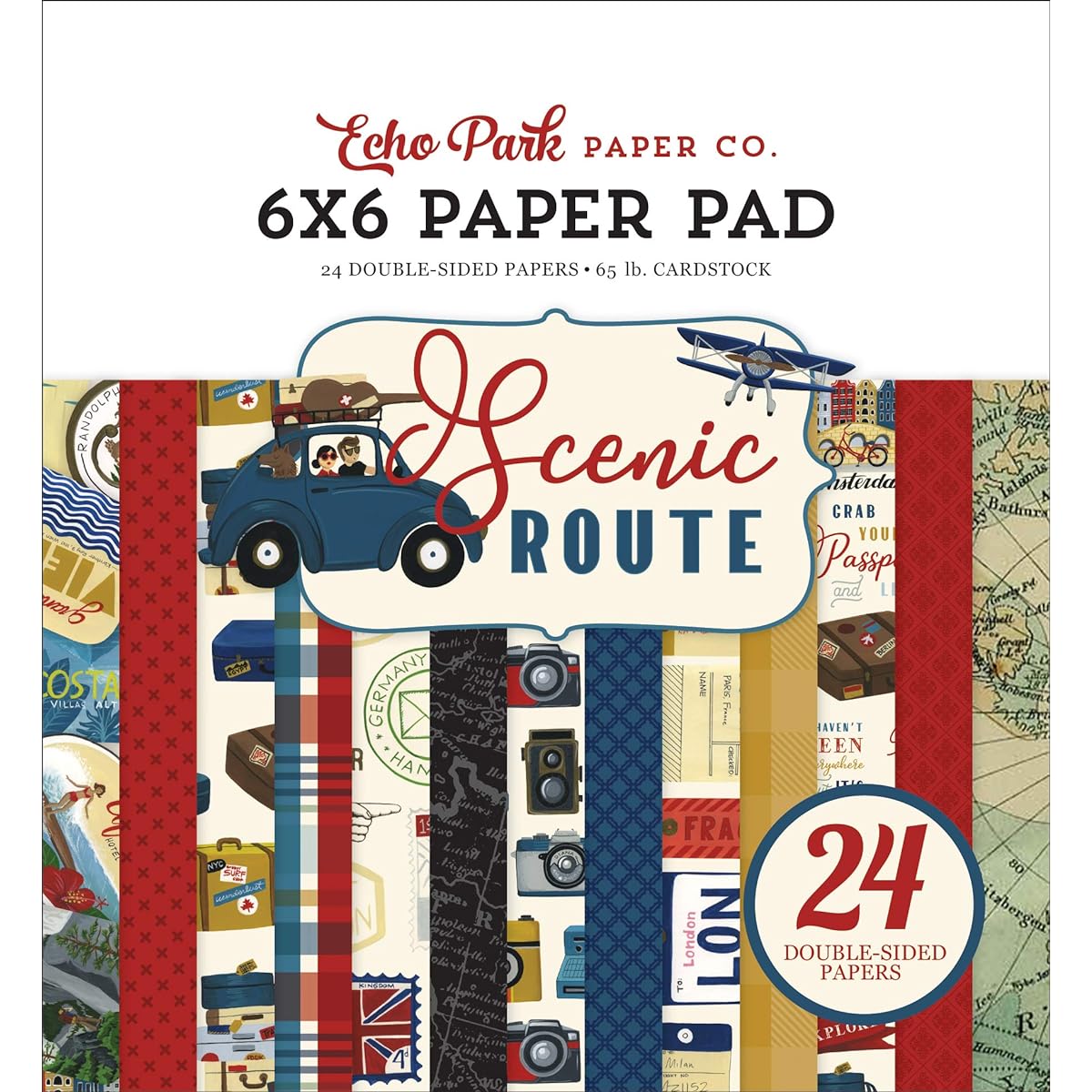 ECHO PARK PAPER COMPANY SR212023 Landscape Route Paper 6x6 Pad