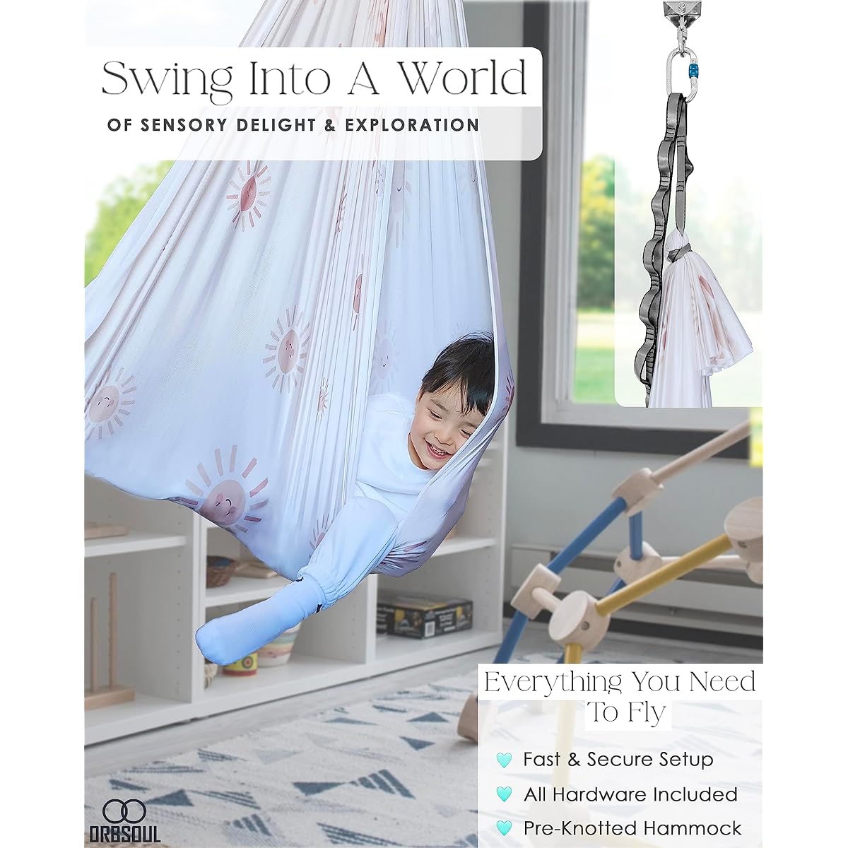 Orbsoul Sensory Swing (Blissful Sunrise)