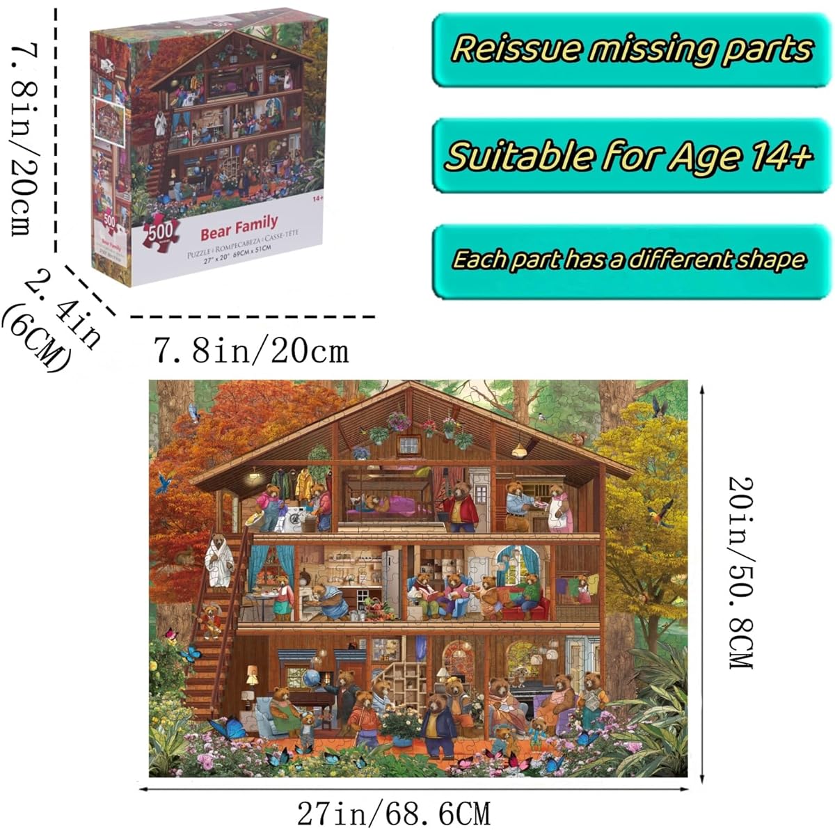 Lztangguo Adult Puzzle 500 Pieces