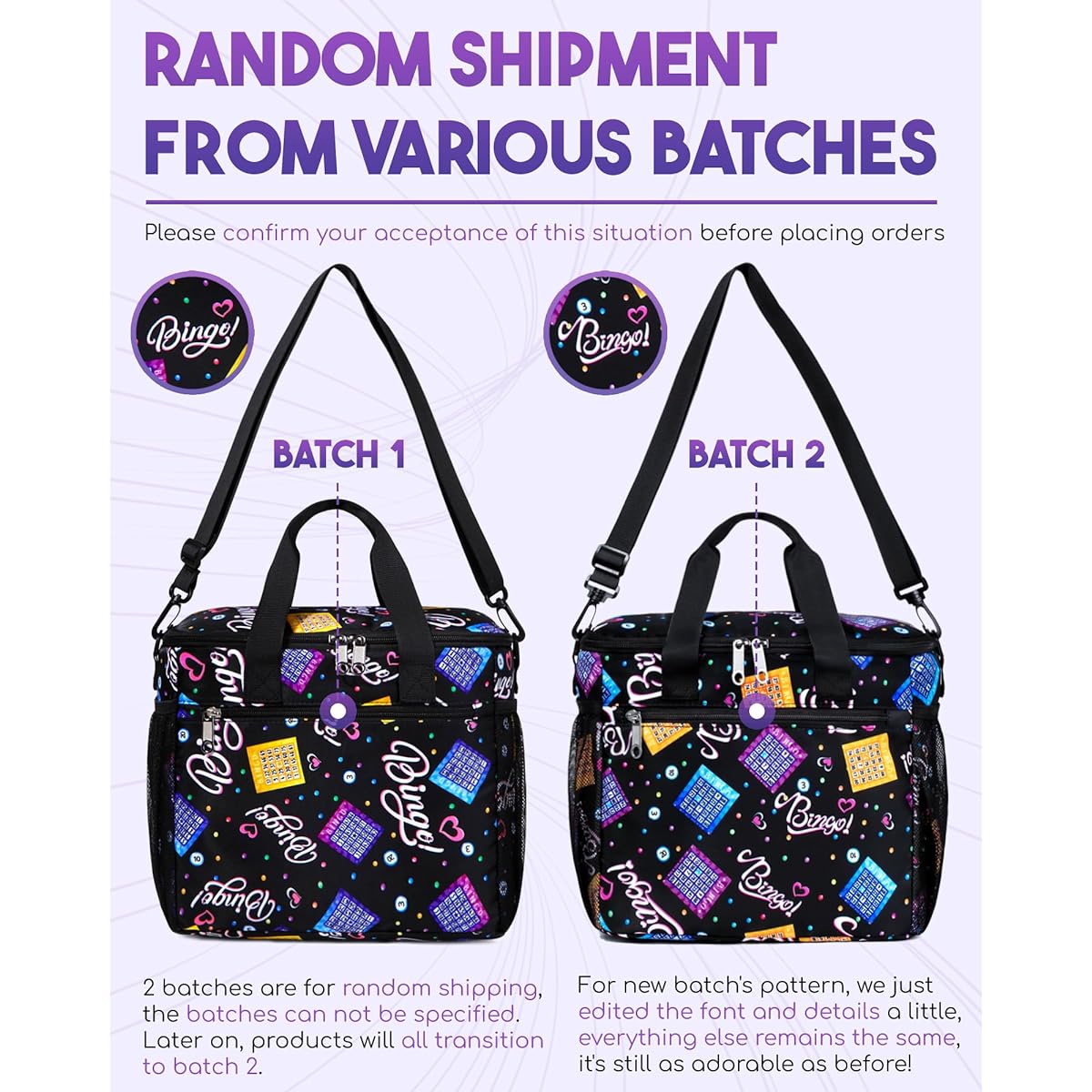 Bingo Bag for Bingo Game Accessories Bingo Marker Dover with Pocket for Dabbers Bingo Dover Bag Case Bingo Set Supplies Staff Bingo Tote Bingo Gift Prize for Adults and Seniors