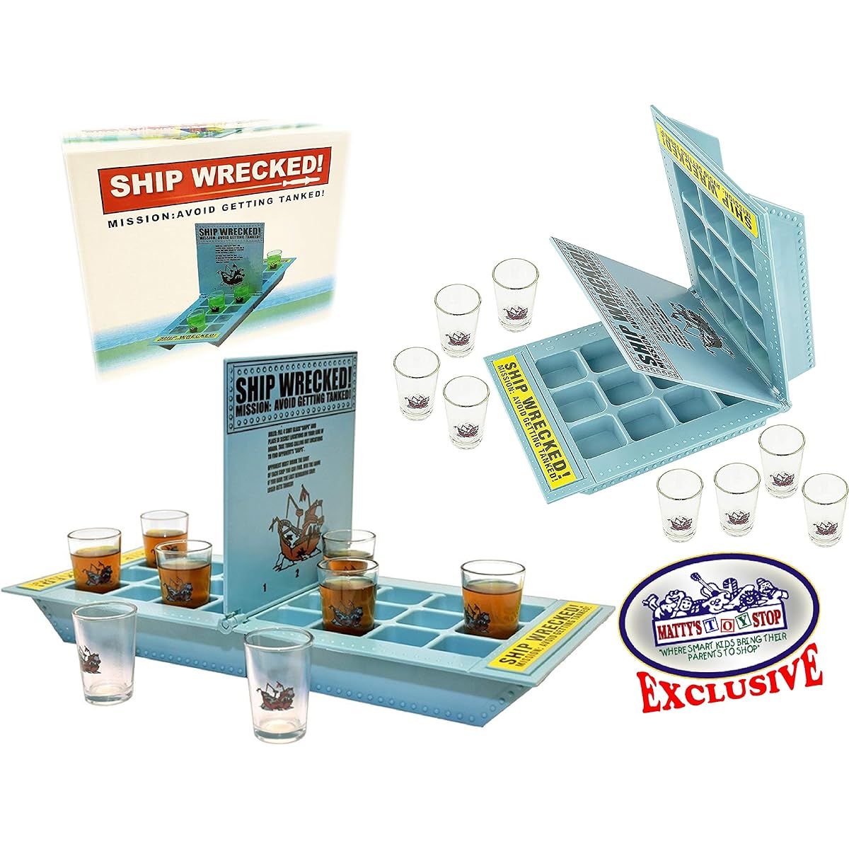 MÝtty's Toy Stop Ship Wrecked! A game with a mission: avoid getting into the tank!