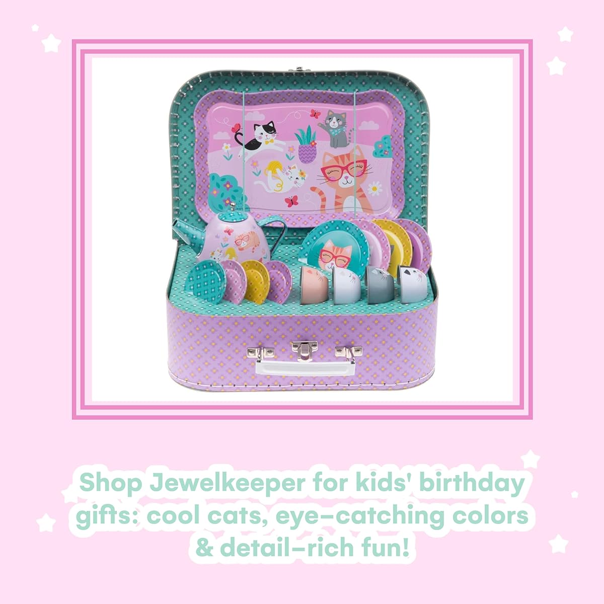 Jewelkeeper Cat Tea Set