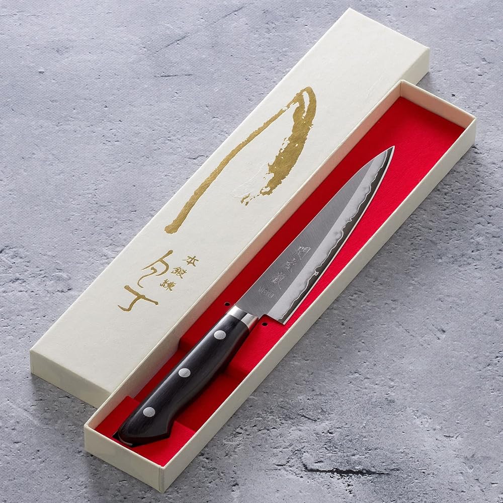 Yasuda Knives Seki Kotetsu V Gold No. 10 Petty Knife Made in Japan with Flange 135mm YG303