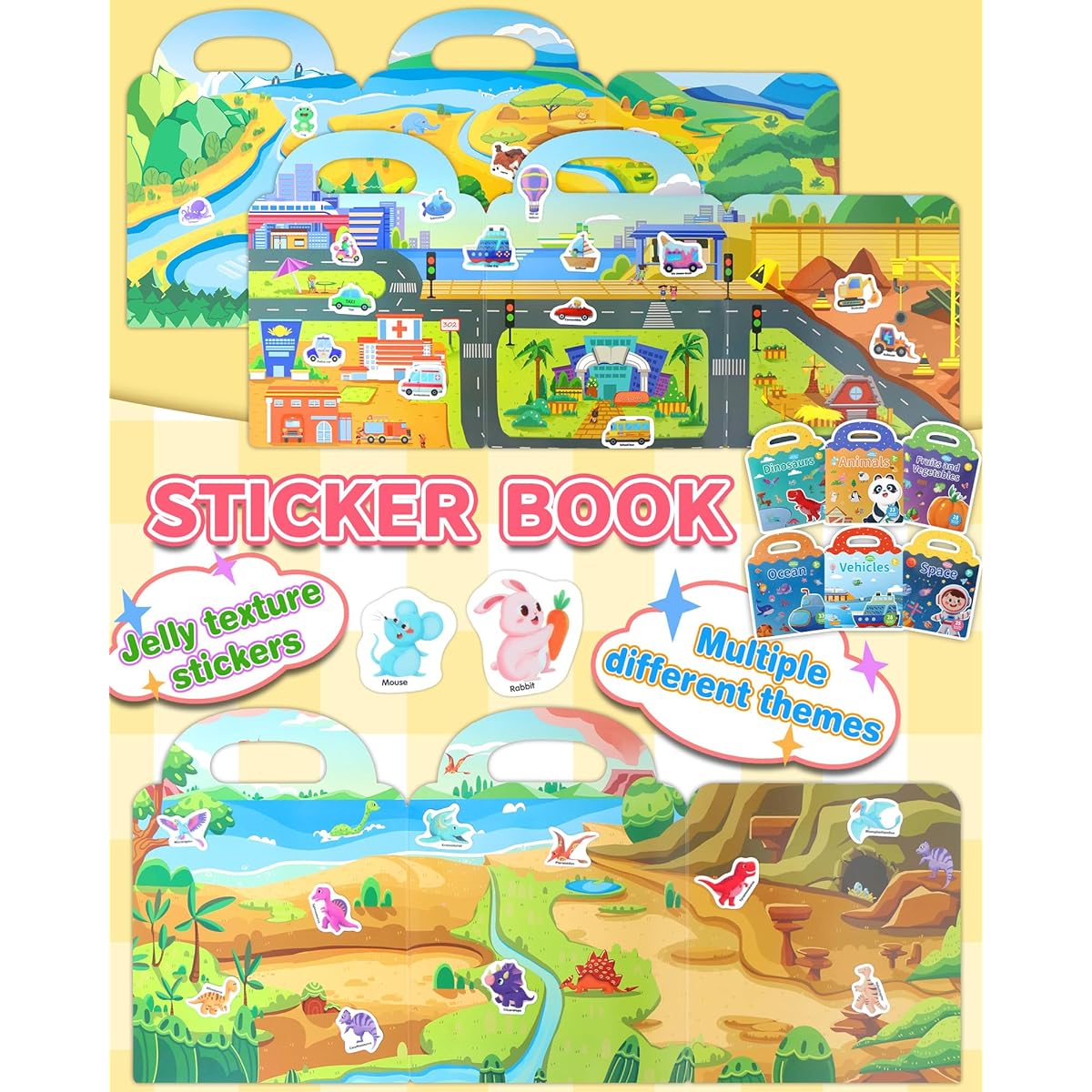 Set of 6 stickers