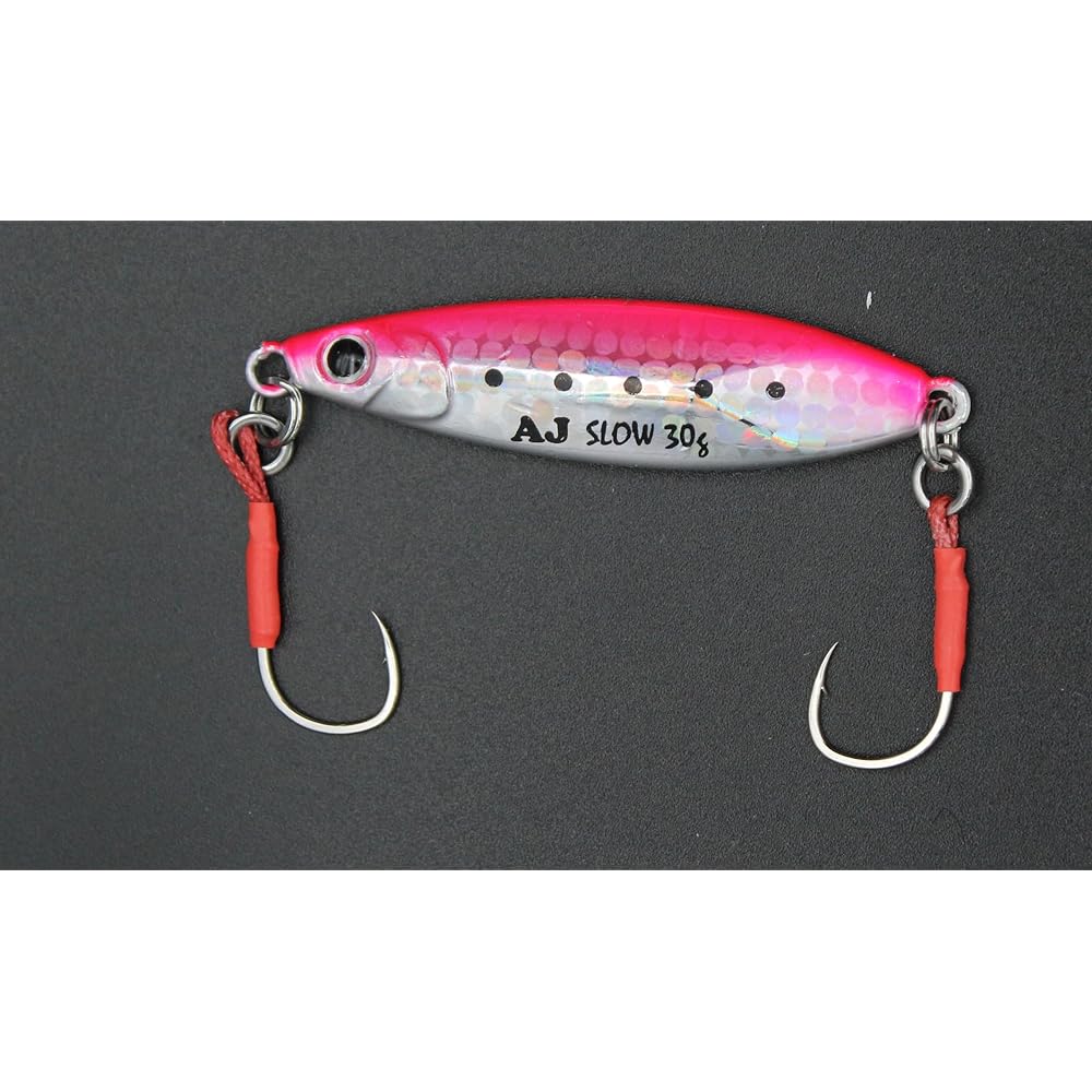 KAJIKI Metal Jig Amanda Jig SLOW 30g/40g 6 Color Set Multilayer Coating Asymmetrical Shore Jigging Shore Slow Long Throw Blue Fish Hairtail Spanish Mackerel Sea Bass Flounder Maggochi Center Balance Sea Fishing Lure