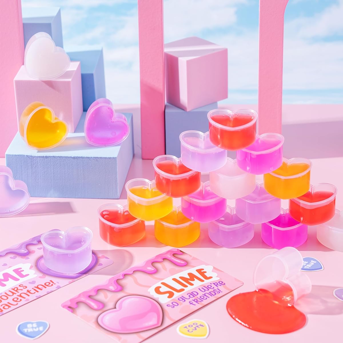 Valentine's Day slime card included (Valentine) 30 packs