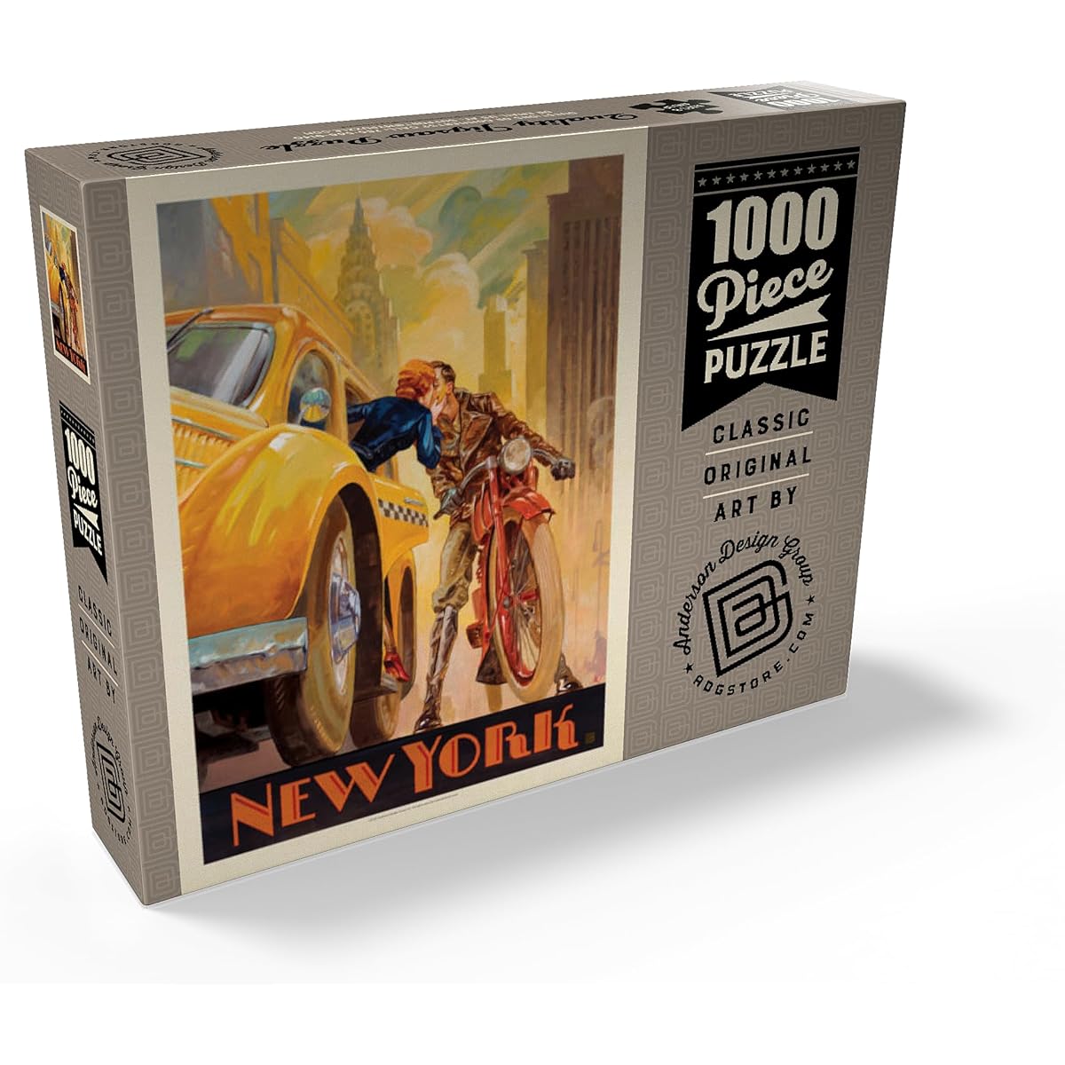 New York Minute, Vintage Poster - Premium 1000 Piece Jigsaw Puzzle for Adults