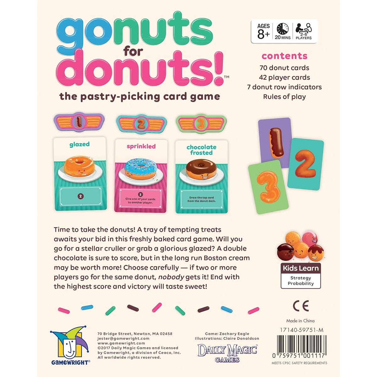 Gamewright Go Nuts for Donuts Card Game