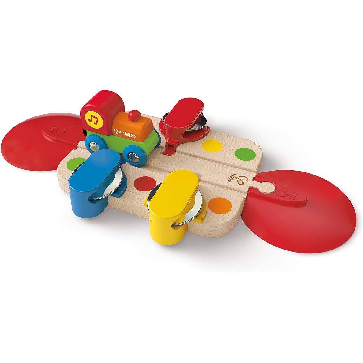 Hape HAP-E3812 Tambourine Tune Track Toy