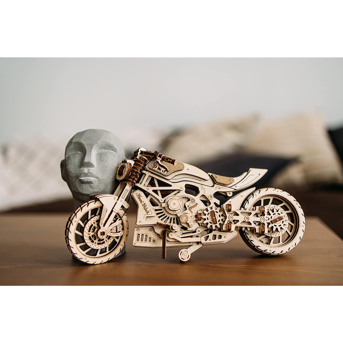 Wood Trick Motorbike DMS / Self-propelled 3D wooden puzzle / Wooden model