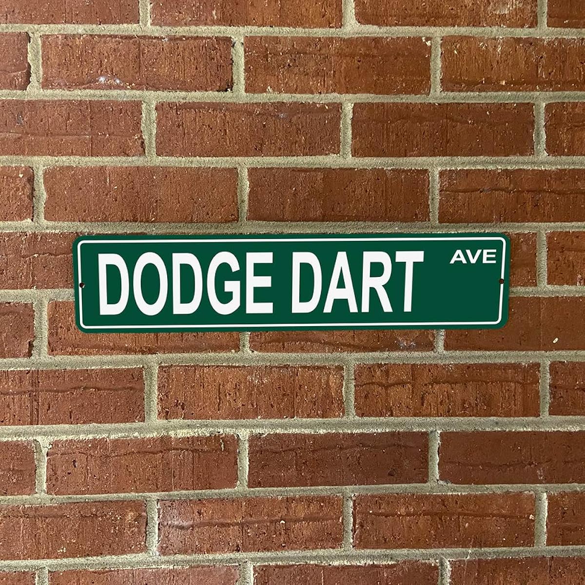 Brotherhood Compatible Dodge Dart Custom Aluminum Metal Tin Street Sign Home Decor Men's Cave Poker Tavern Game Room