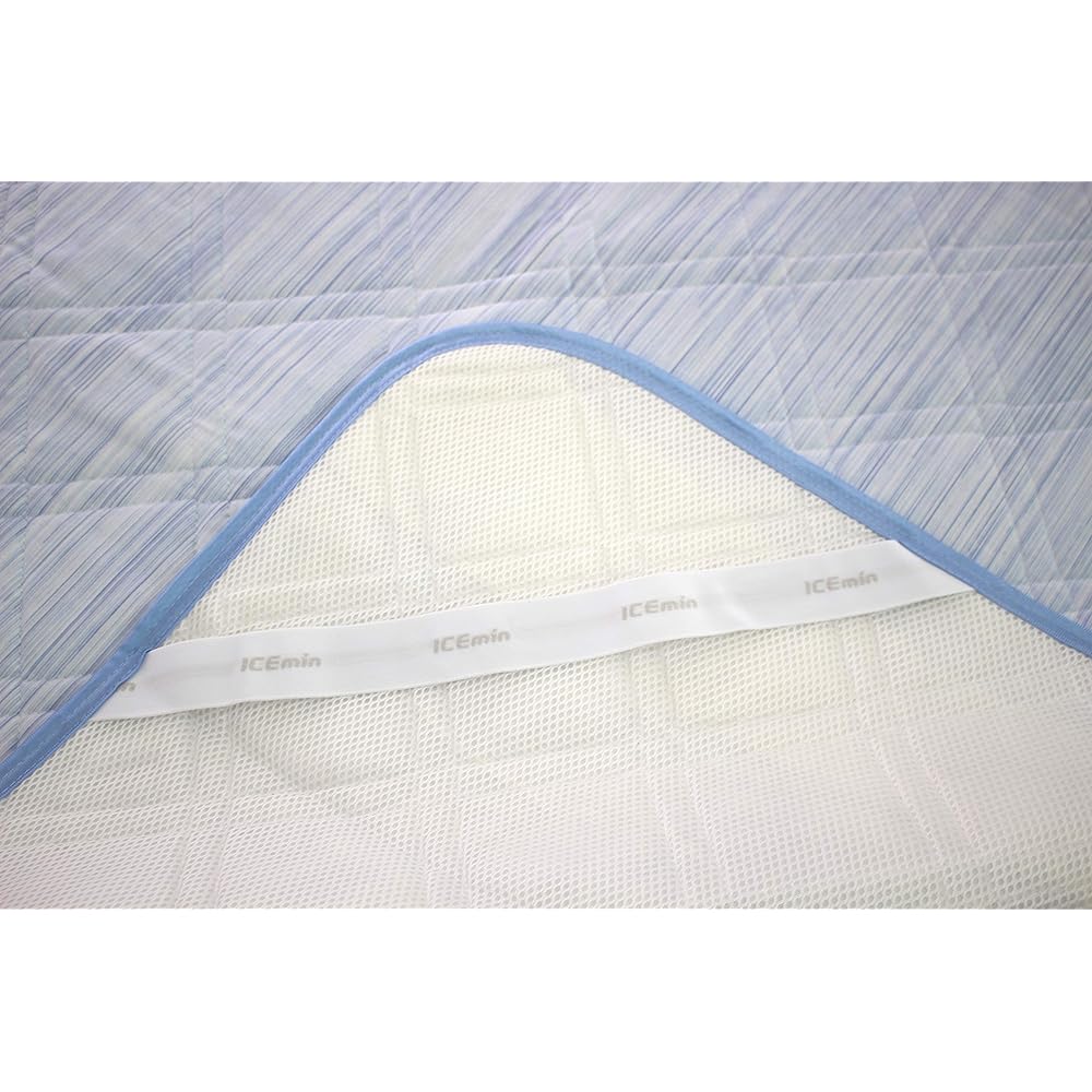 Romance Kosugi Ice Sleep EX Hemp Pad Single Blue (Kasuri Tone) 3131-6610 Size: 100 x 205 cm