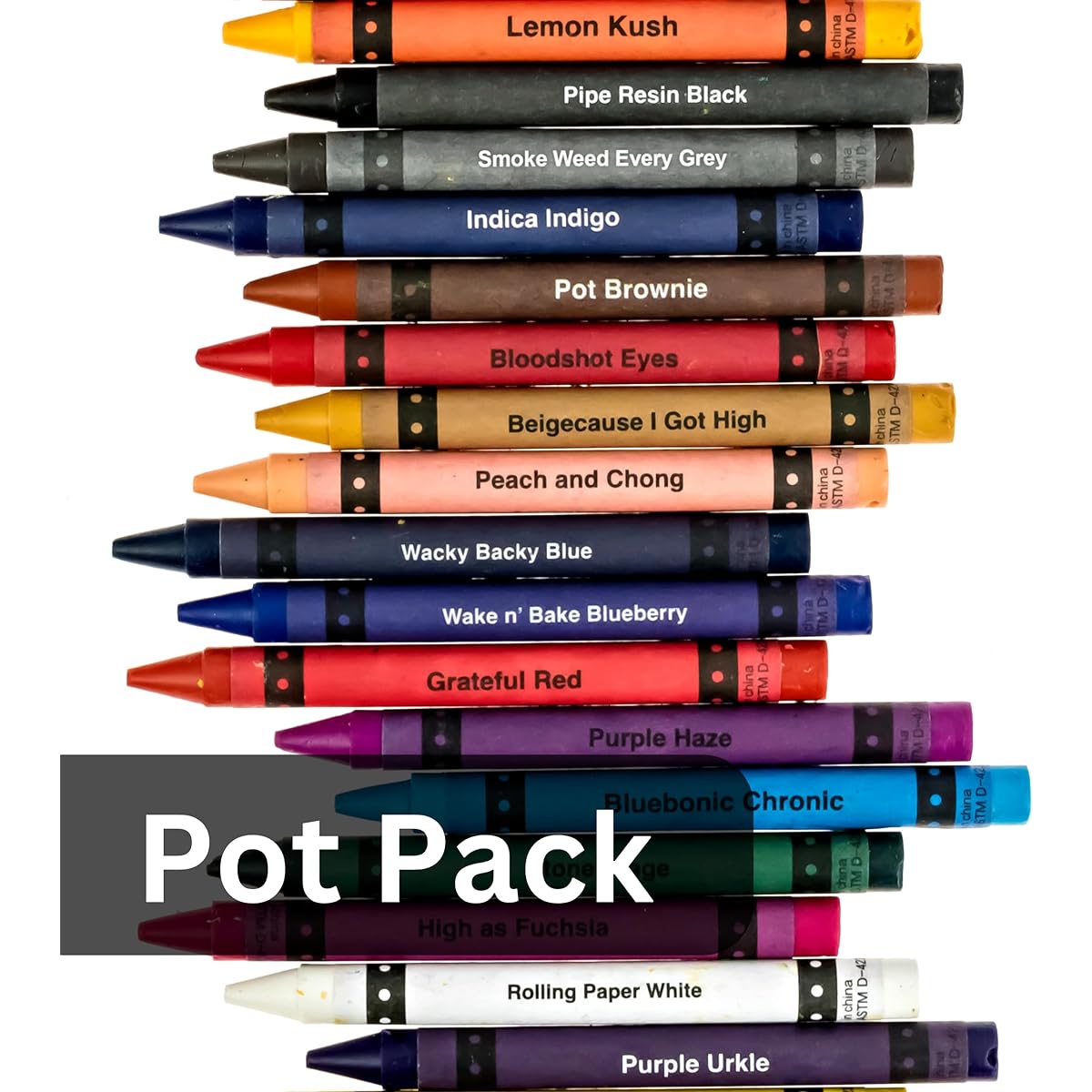 Milktoast Brands Adult Offensive Crayon Bundle Pack Gag Gift Set