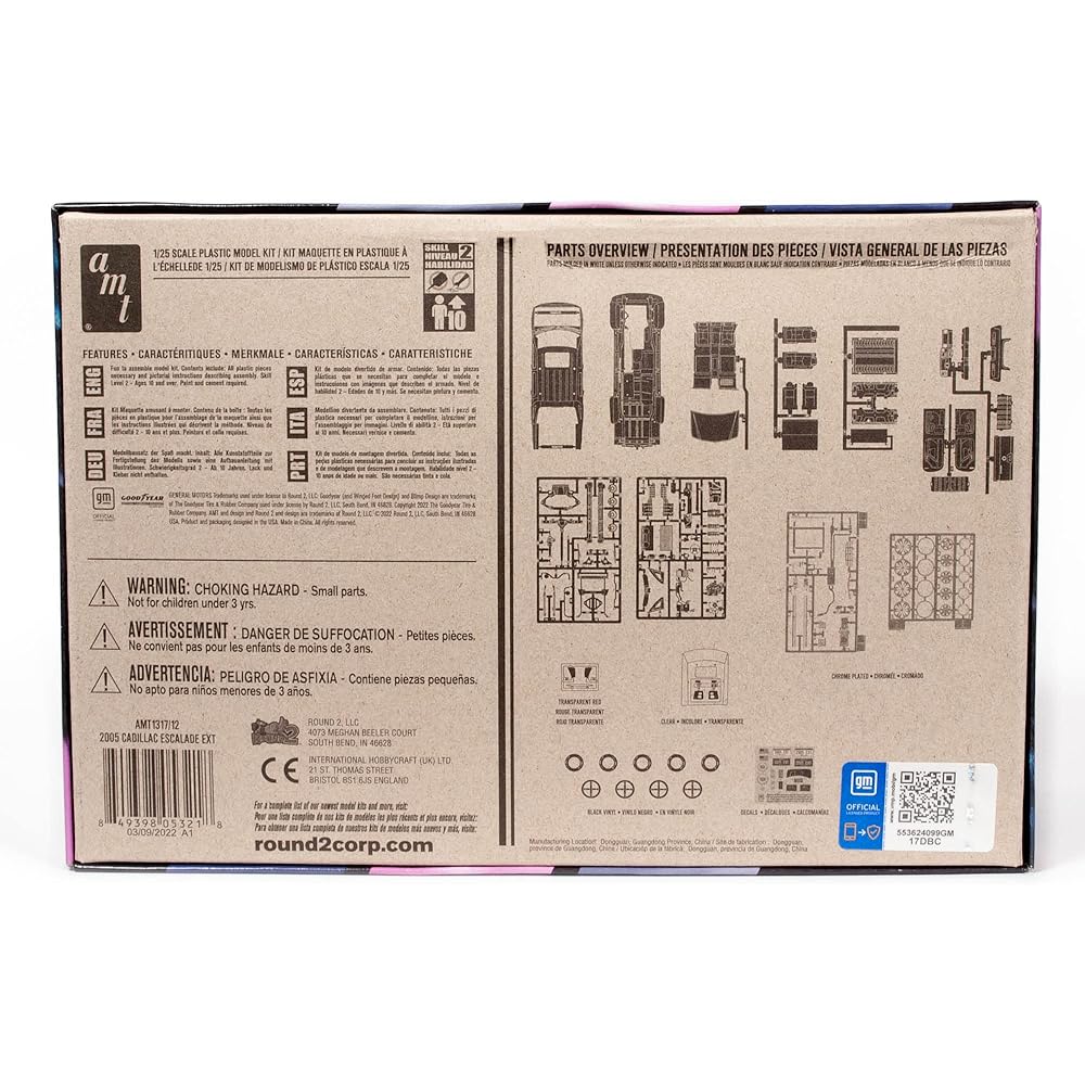AMT 1/25 2005 Cadillac Escalade EXT SUV Pickup Plastic Model AMT1317 Molding Color