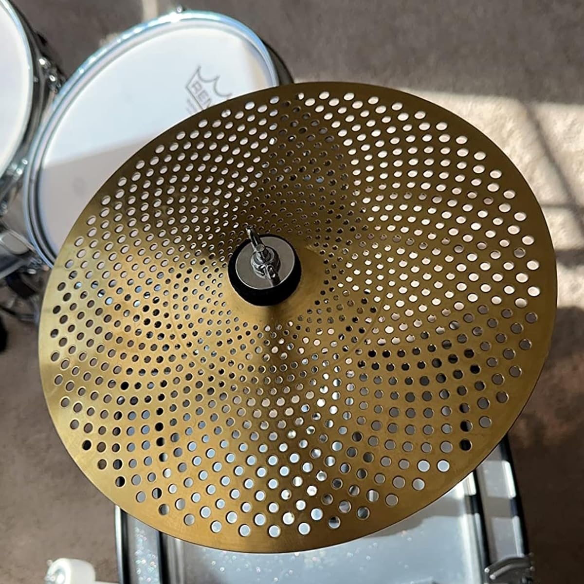 10 inch splash silent cymbal, small amount splash cymbal for platys (10 inch, matte gold)