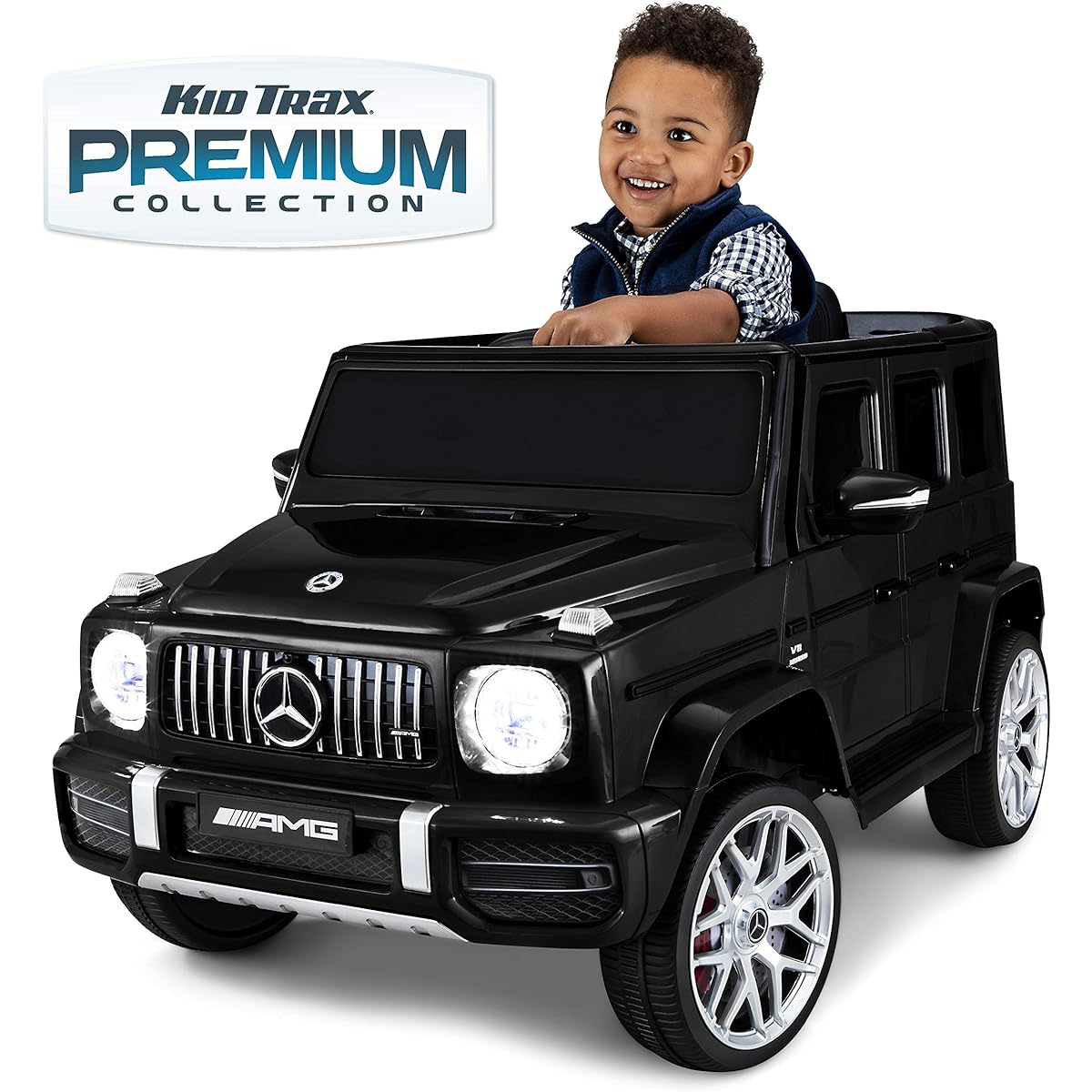 Kid Trax Electric Kids Luxury Mercedes Benz AMG G63 Car Ride-On Toy 6V Battery Remote Control Ages 3-5 Black