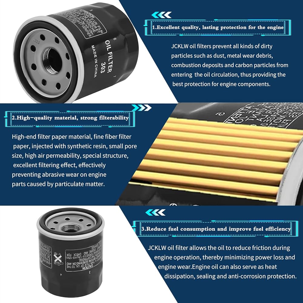 JCKLW Oil Filter 2520799 3084963 for Polaris Sportsman 500 450 400 335 Ranger 400 500 Trail Boss 330 Trailblazer 330 Scrambler 500 Magnum 325 330 425 500 Xplor ER 400 500 Xpedition 325 425