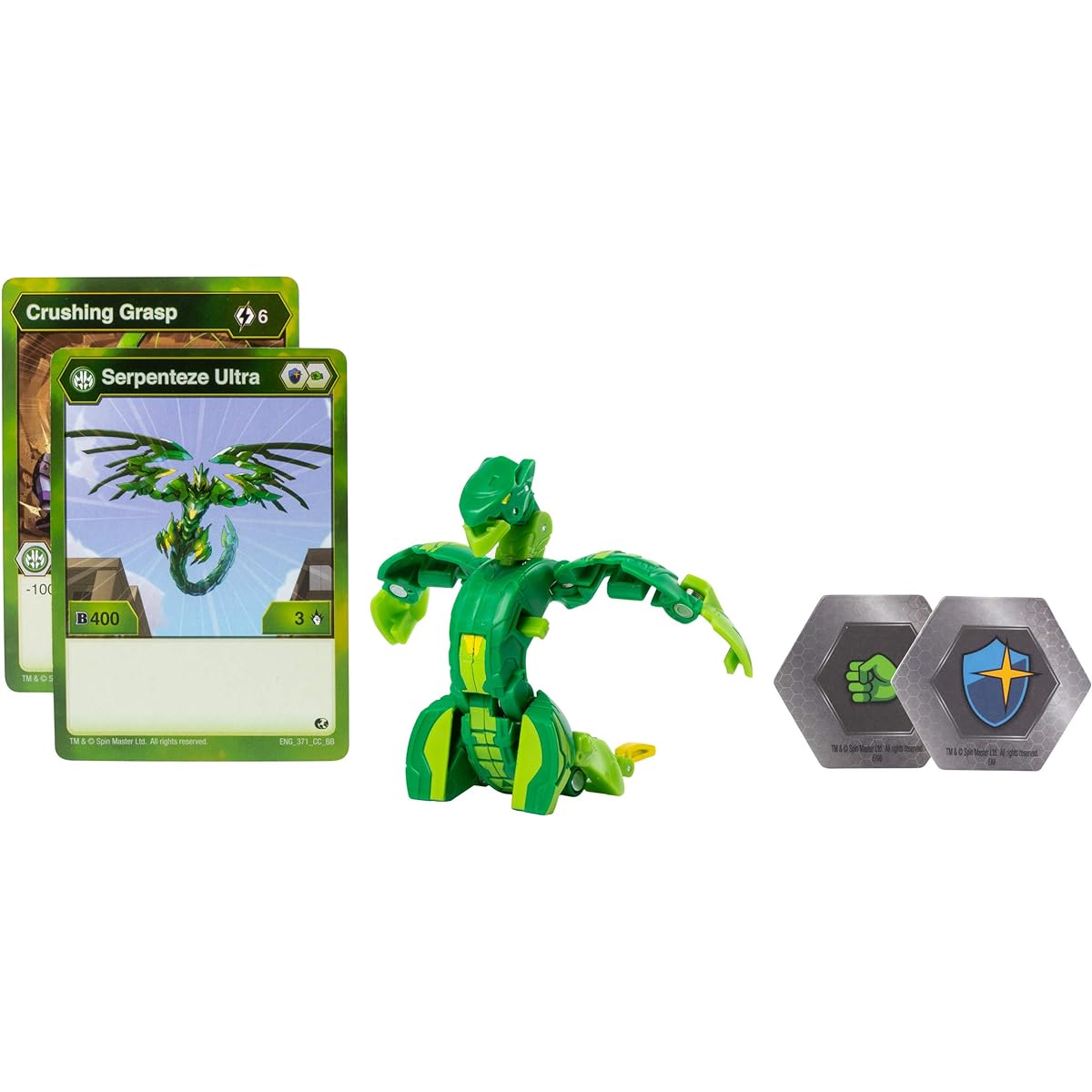 Bakugan Ultra Ventus Serpentes 3-inch tall collectible transforming creature for ages 6 and up