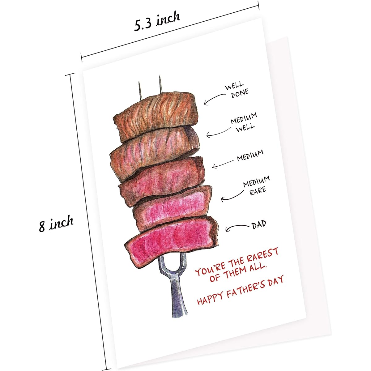 Father's Day Card Grill Papa Daughter Son You're the Rarest of Them All...