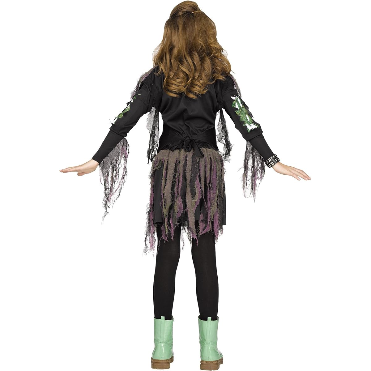 Fun World Big Girl Zombie Skeleton 3D Costume Kids Costume Children's Costume Multi Large