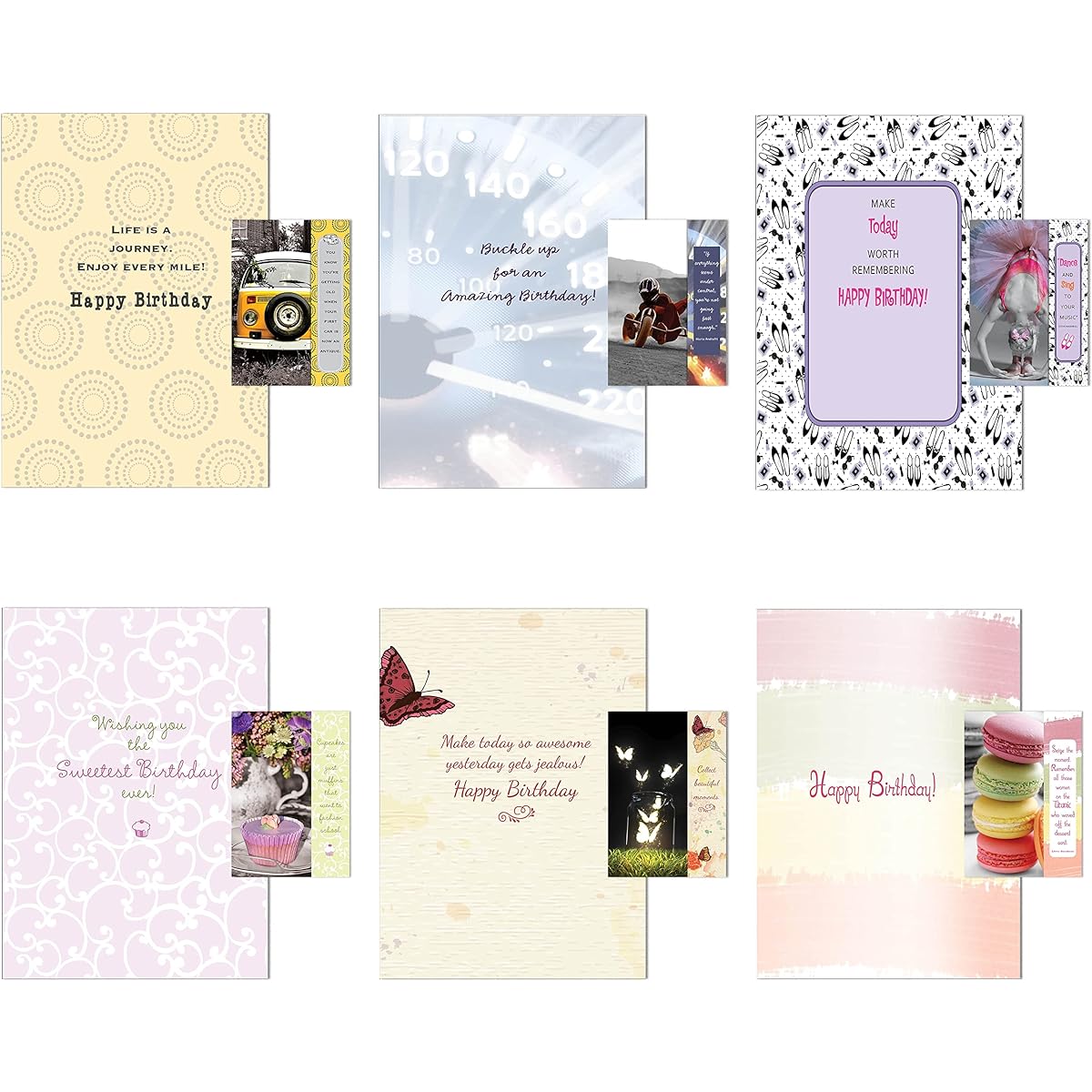 Paper Street 12 Shade Tree Greeting Cards Birthday Assortment with Bookmarks (12 Pack)