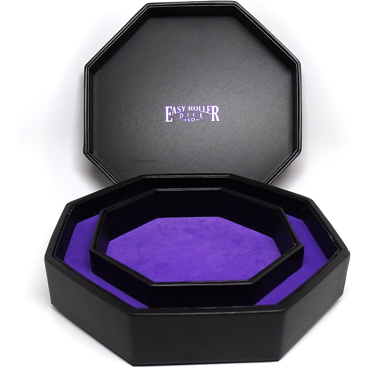 8" Dice Tray with Lid and Dice Staging Area - Raven Designs