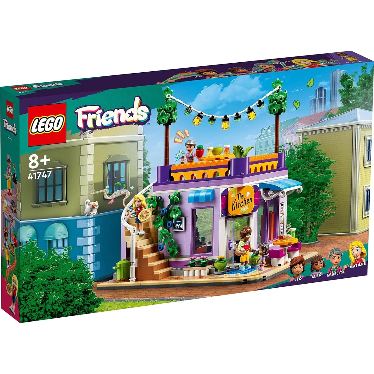 LEGO Friends Heartlake City Community Kitchen 41747 Toy Blocks Gift City Building Pretend Play Girls Age 8 and Up
