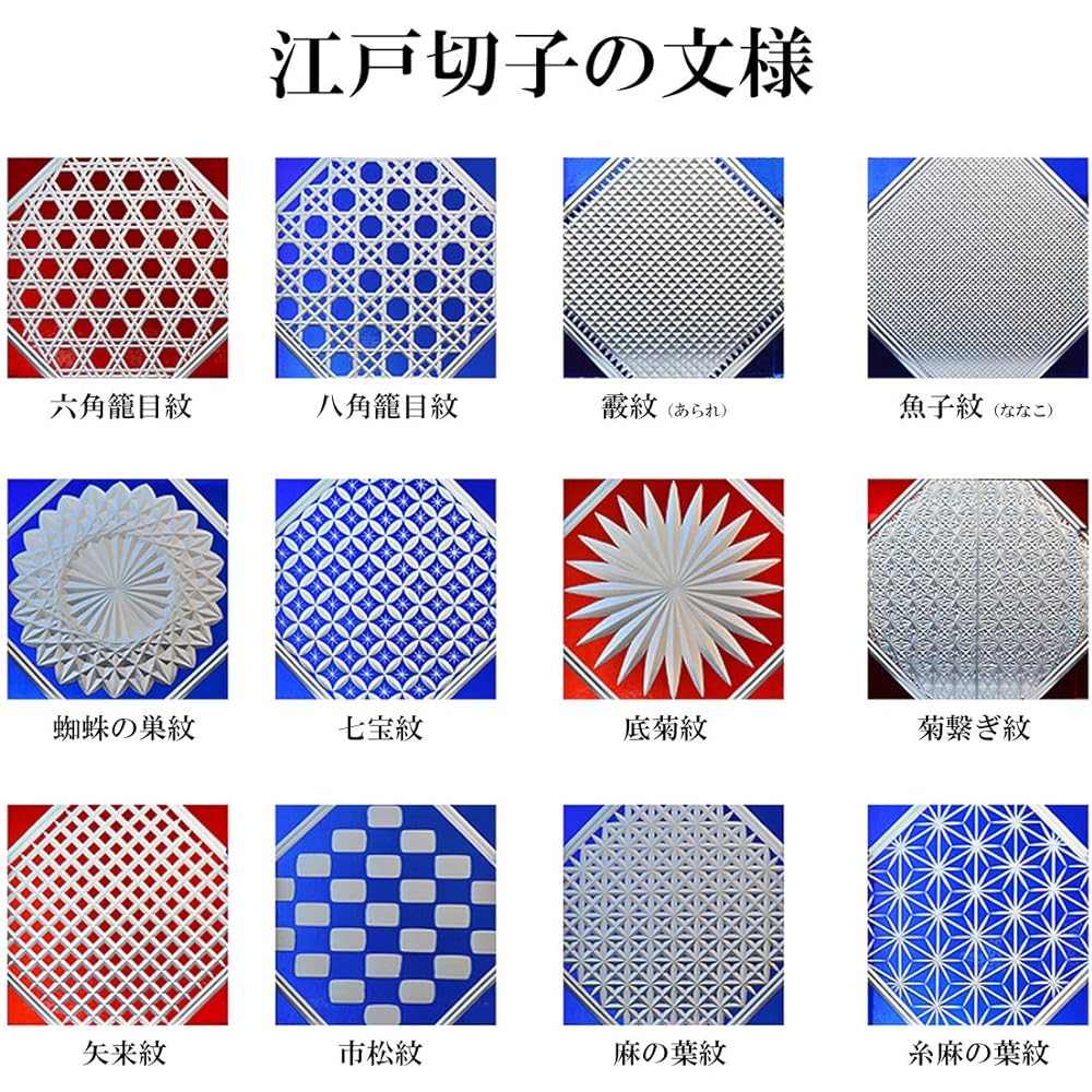 Sumida Edo Kiriko Museum High Cup: KJ-11 Hirota Glass Craft Edo Kiriko Reproduction Square Leg High Cup 100 φ5.8xH11.5cm No.11 (230717)