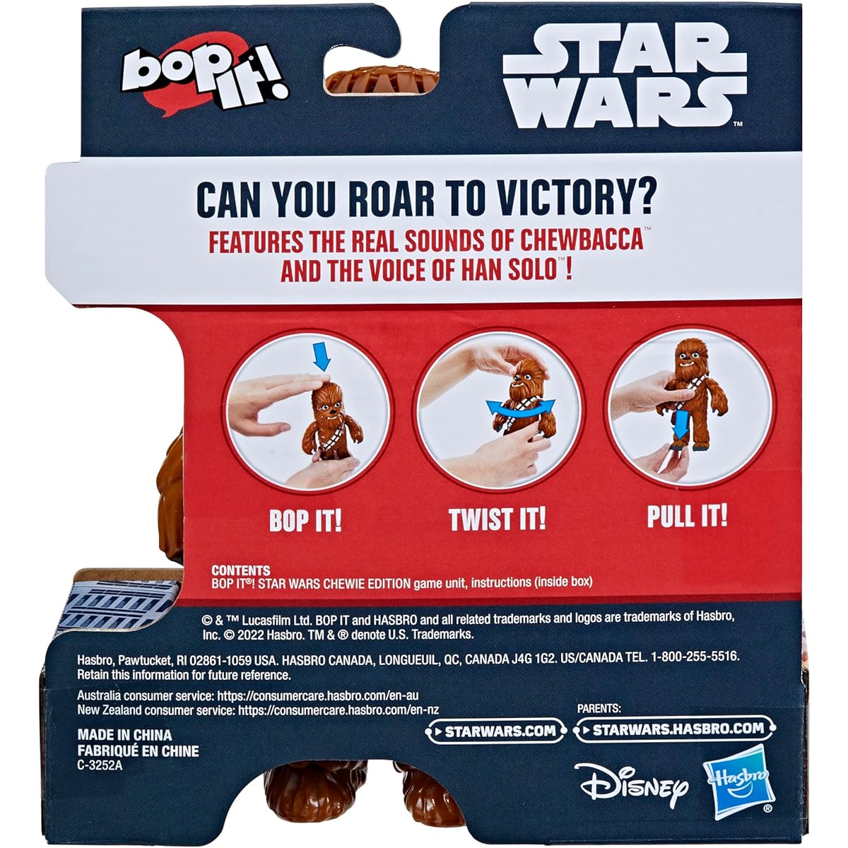 Hasbro Gaming Bop It! Electronic Game Star Wars Chewie Edition Ages 8 and up