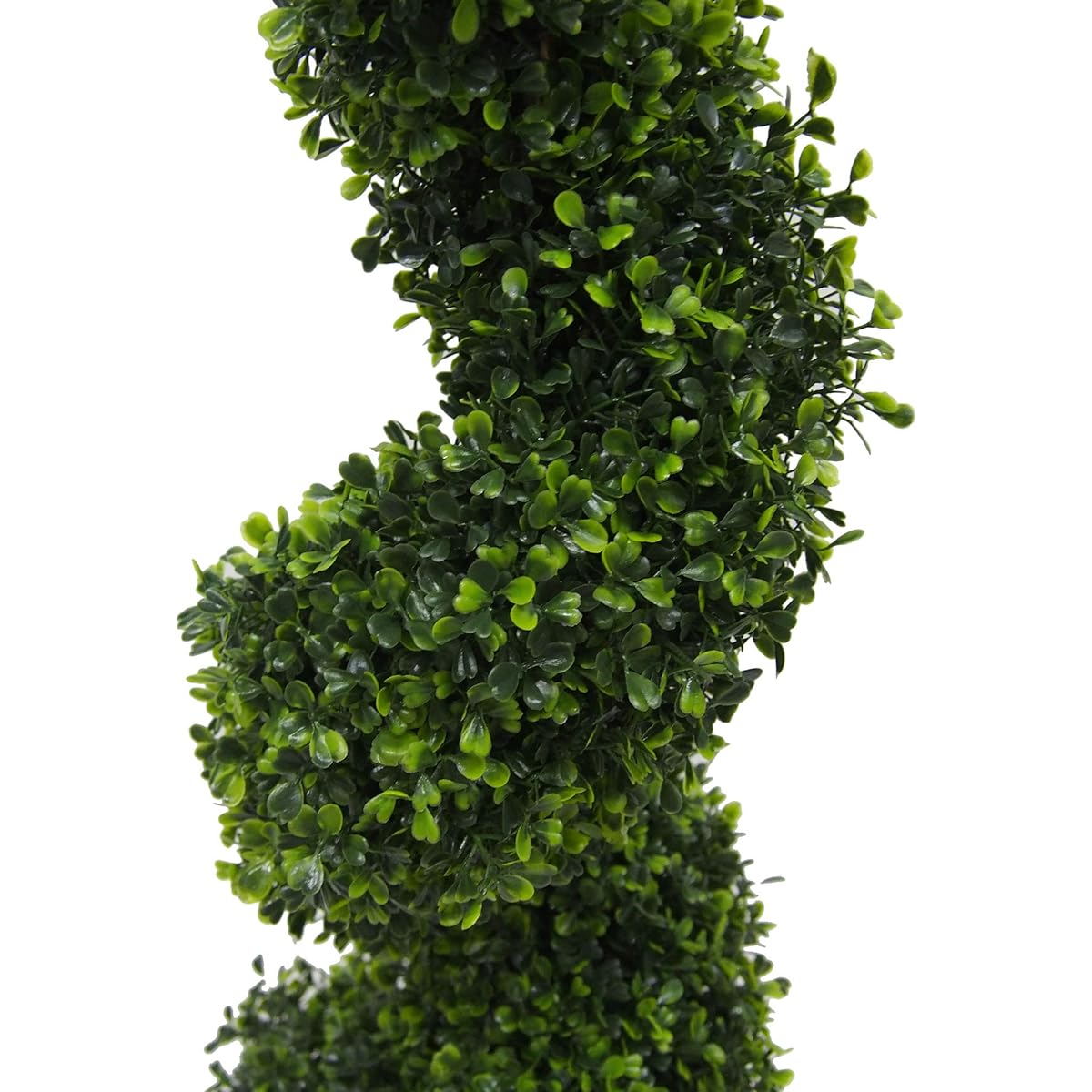 Vickerman Artificial Boxwood Topiary Spiral Tree 3 Feet Tall - Potted Natural Green Boxwood - UV Resistant Indoor Outdoor Home Patio Front Door Faux Decor