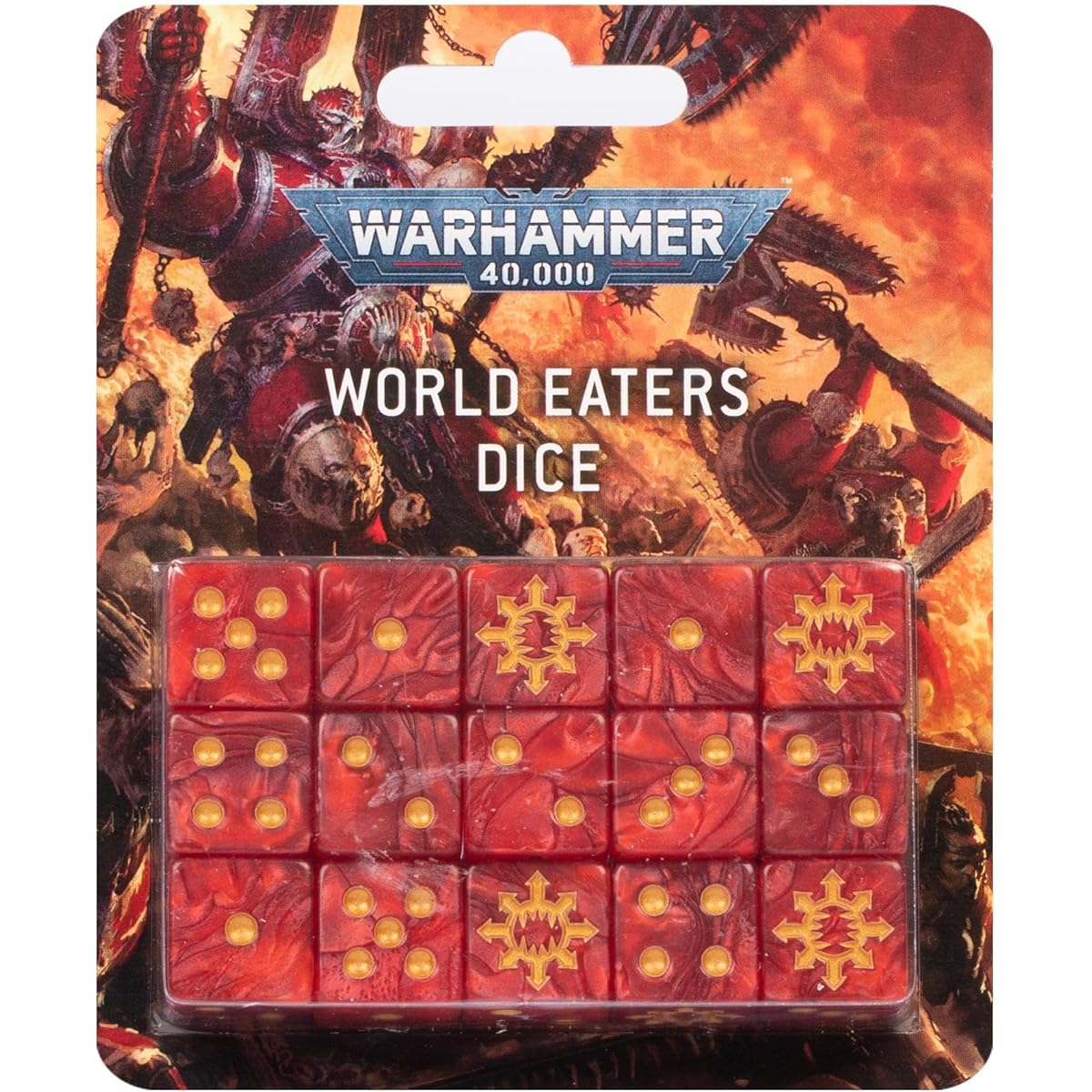 Games Workshop Warhammer 40,000 - World Eaters: Dice Set
