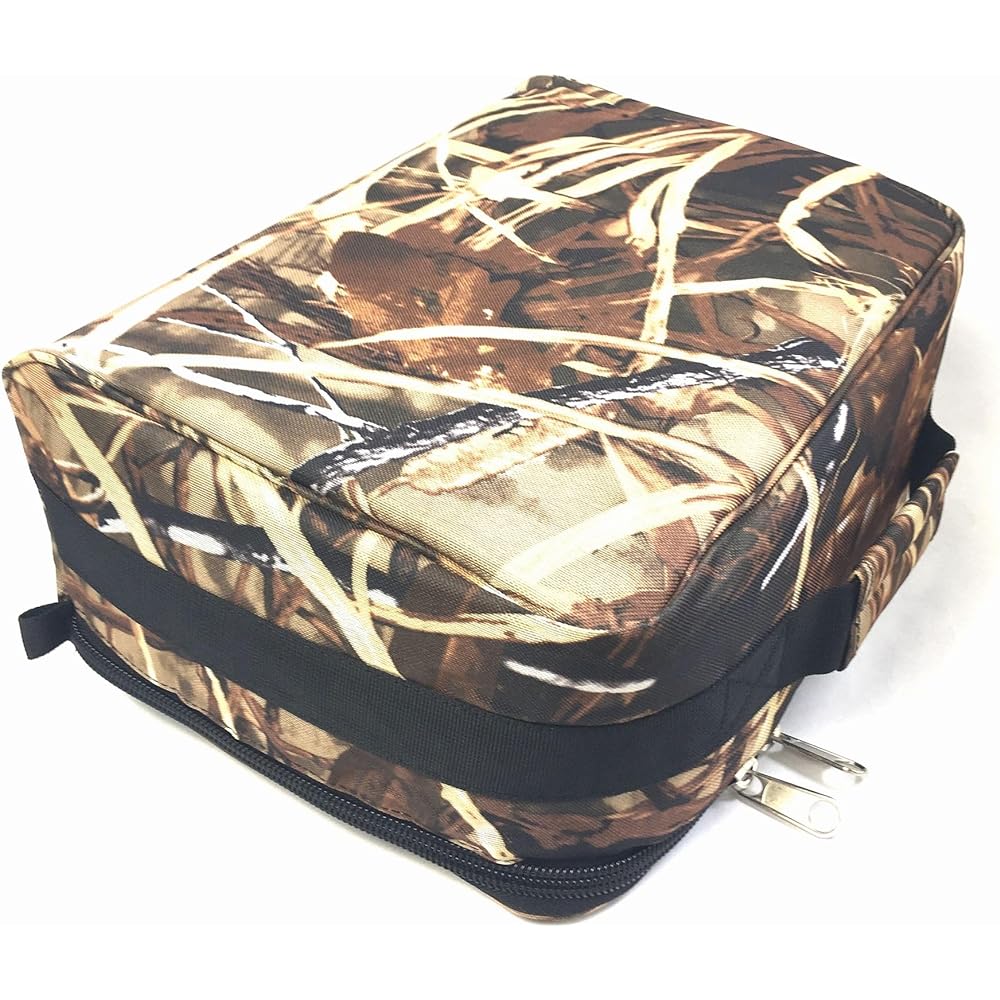 Camouflage pattern reel case ★The inner partitions are adjustable so you can store reels of various sizes, and the 8 partitions are removable so you can also store small items.Bait reel case Spinning reel case Fly reel case Reel bag Tackle box