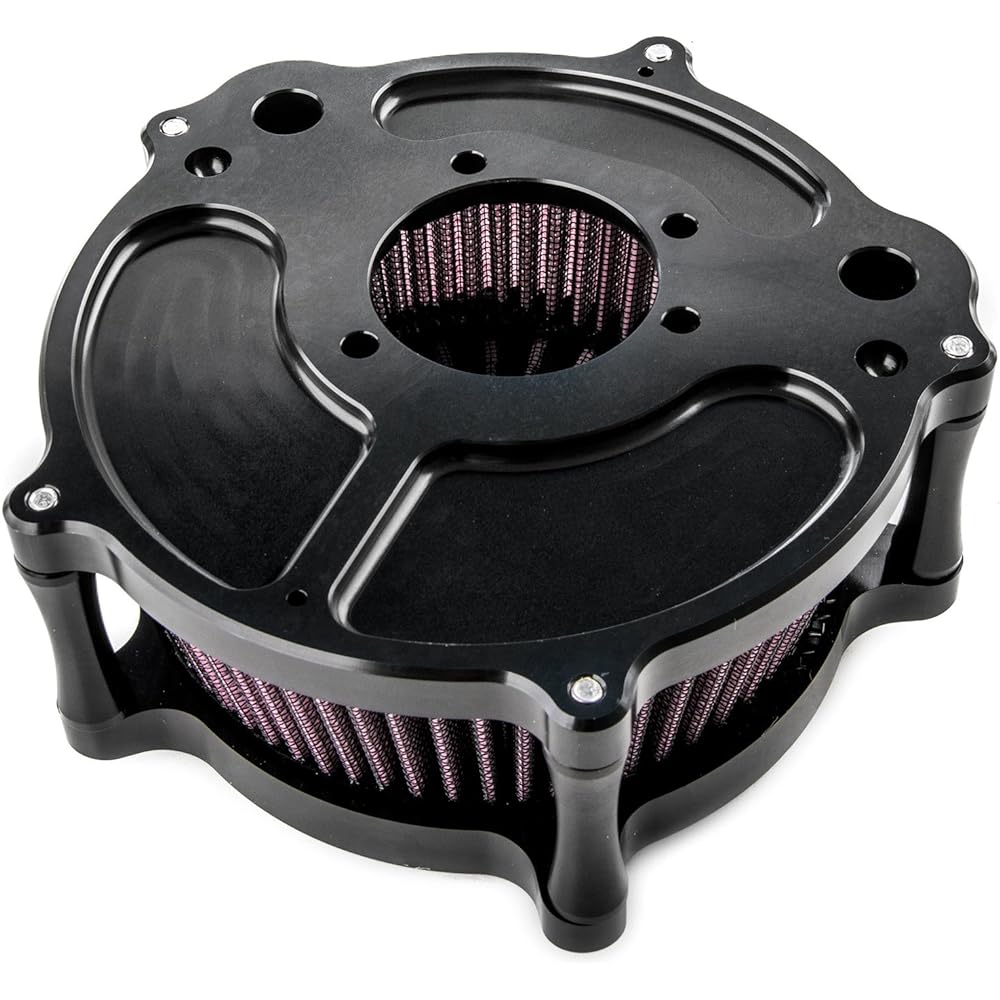 Krator Turbine Edge Cut Air Intake Kit Compatible with Harley Sportster XL1200 Iron 883 Forty Eight Sportster Forty-Eight XL1200X 2010-2017