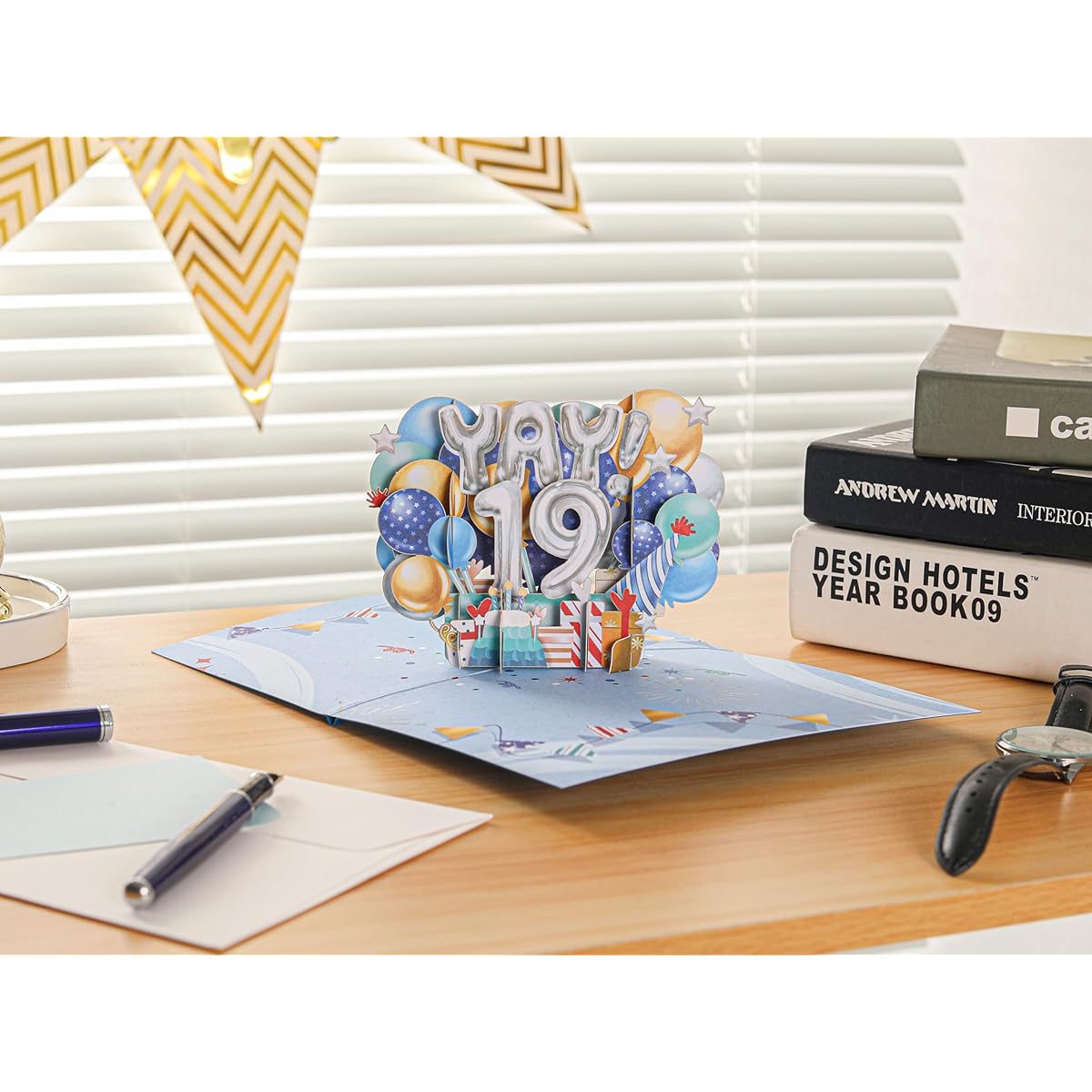 Liif Happy 19th Birthday Card Pop-up Birthday Card for 19 Year Olds