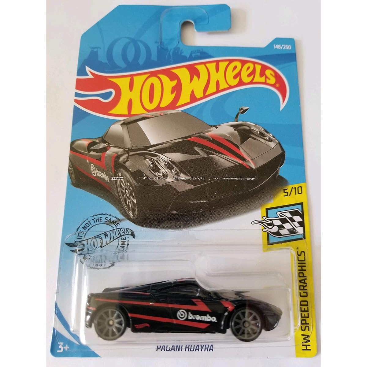 Hot Wheels 2019 Hw Speed Graphics - Pagani Huayra, Black 148/250
