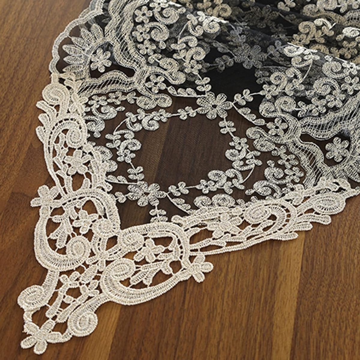 Table Runner Modern European Lace Water Repellent Gold Long Black 30*310 Low Table Floral Elegance Japanese Modern Stylish Nordic Table Flag Center Cloth Simple Wedding Decoration Restaurant Home Use