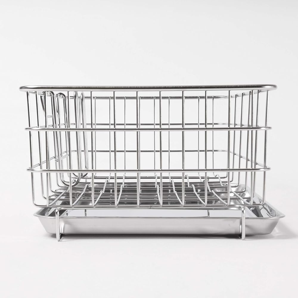 Pearl Metal Tableware Drainer Basket Stainless Steel Dualis Made in Japan H-5642