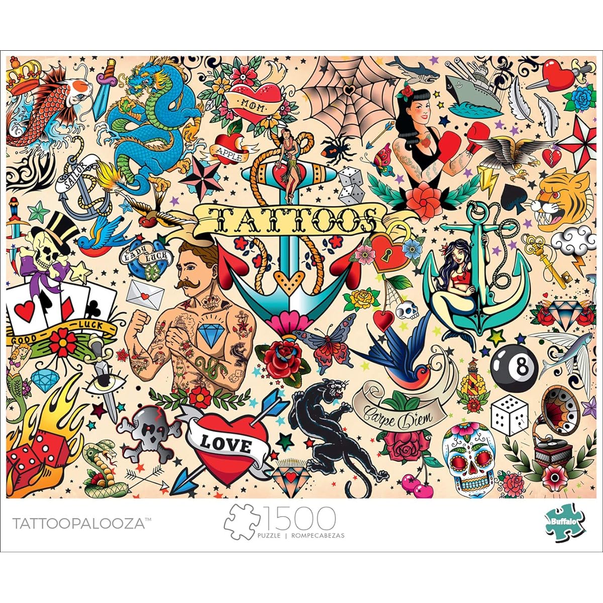 Buffalo Games - Tattoopalooza - 1500 Piece Jigsaw Puzzle