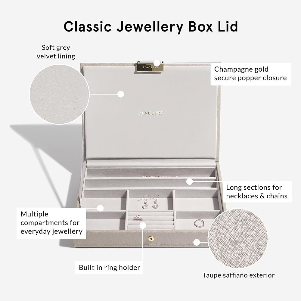 STACKERS LONDON Classic Jewelry Box 4-SET/Stackers Classic 4-SET (Greige)