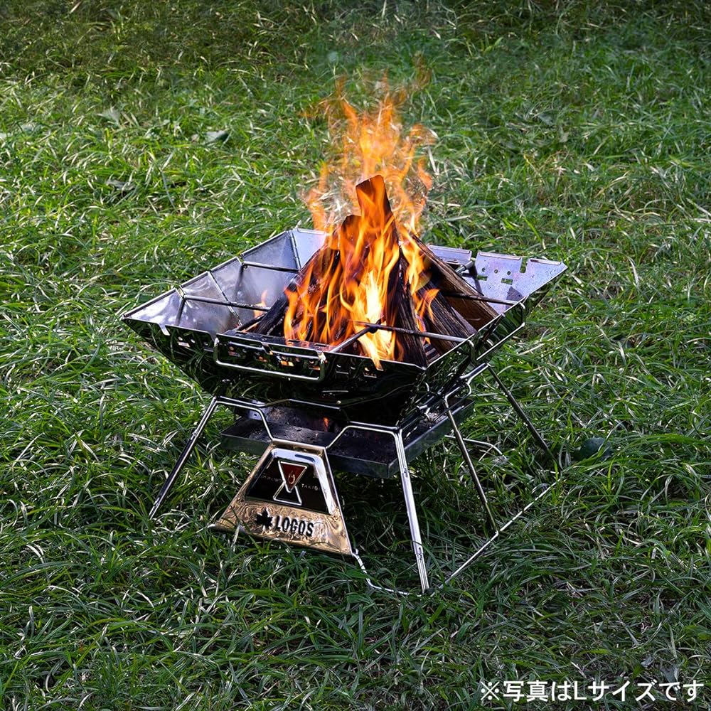LOGOS Pyramid Iron Rostr XL 81064200 Camping Outdoor Barbecue Stove
